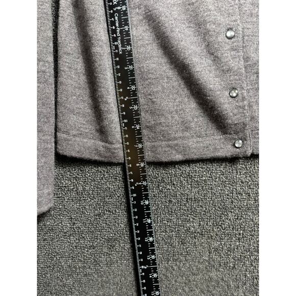 Cynthia Rowley 100% Merino Wool Button Up Cardigan Sweater Womens Size XL Brown - Picture 5 of 6
